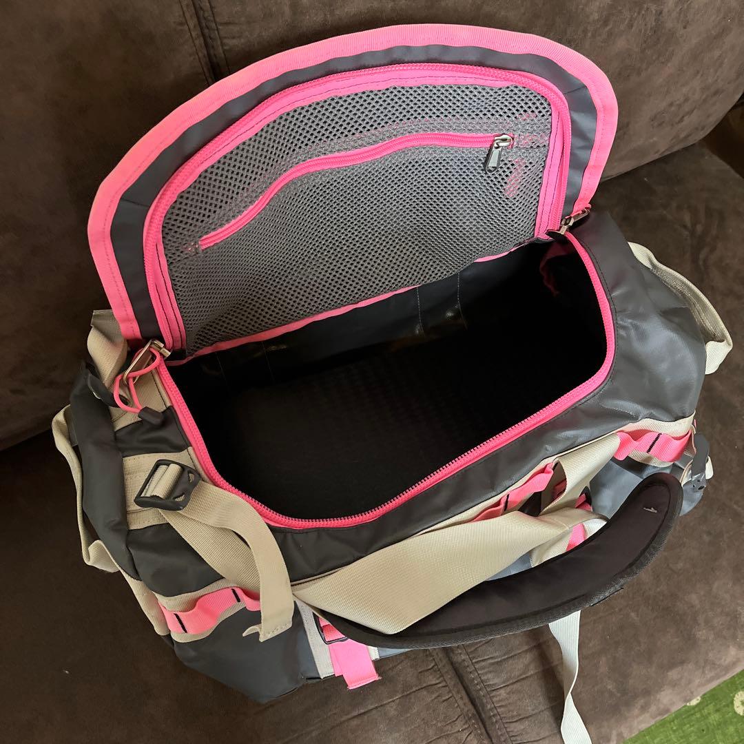 THE NORTH FACE ボストンバッグ グレー/ピンク