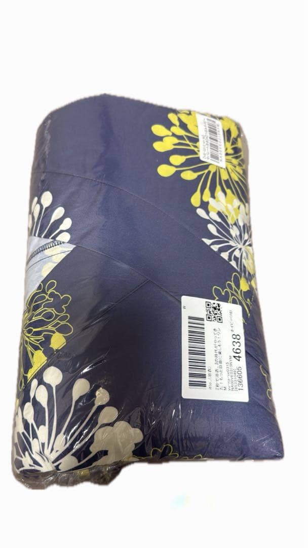 ★新品未使用★浴衣　セパレート　ネイビー　花柄