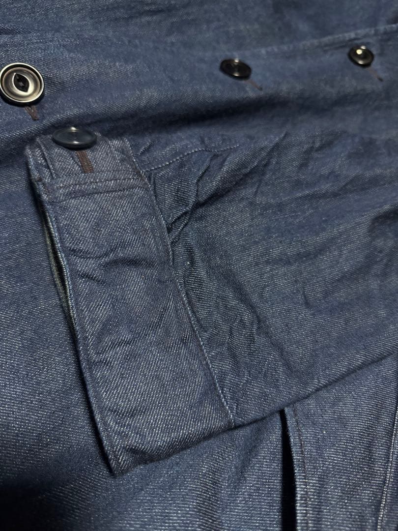 定価9.4万 タグ付 45R 大麦デニムの908モッズステンカラーコート