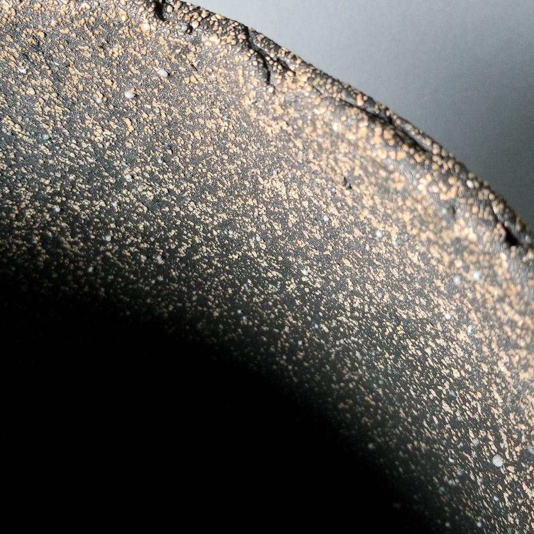 信楽焼傘立て  朱ちらし 高さ４８cm