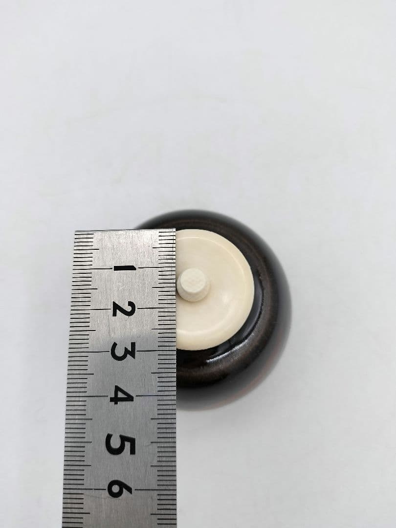 c906【新品・未使用】茶入 大名物漢作 福原茄子写 龍喜窯 木箱 茶道具