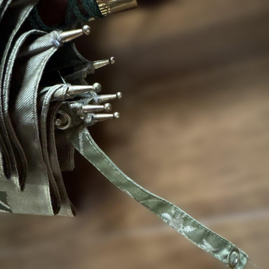 お値下げ　前原光榮商店オリーブグリーン 花柄 長傘