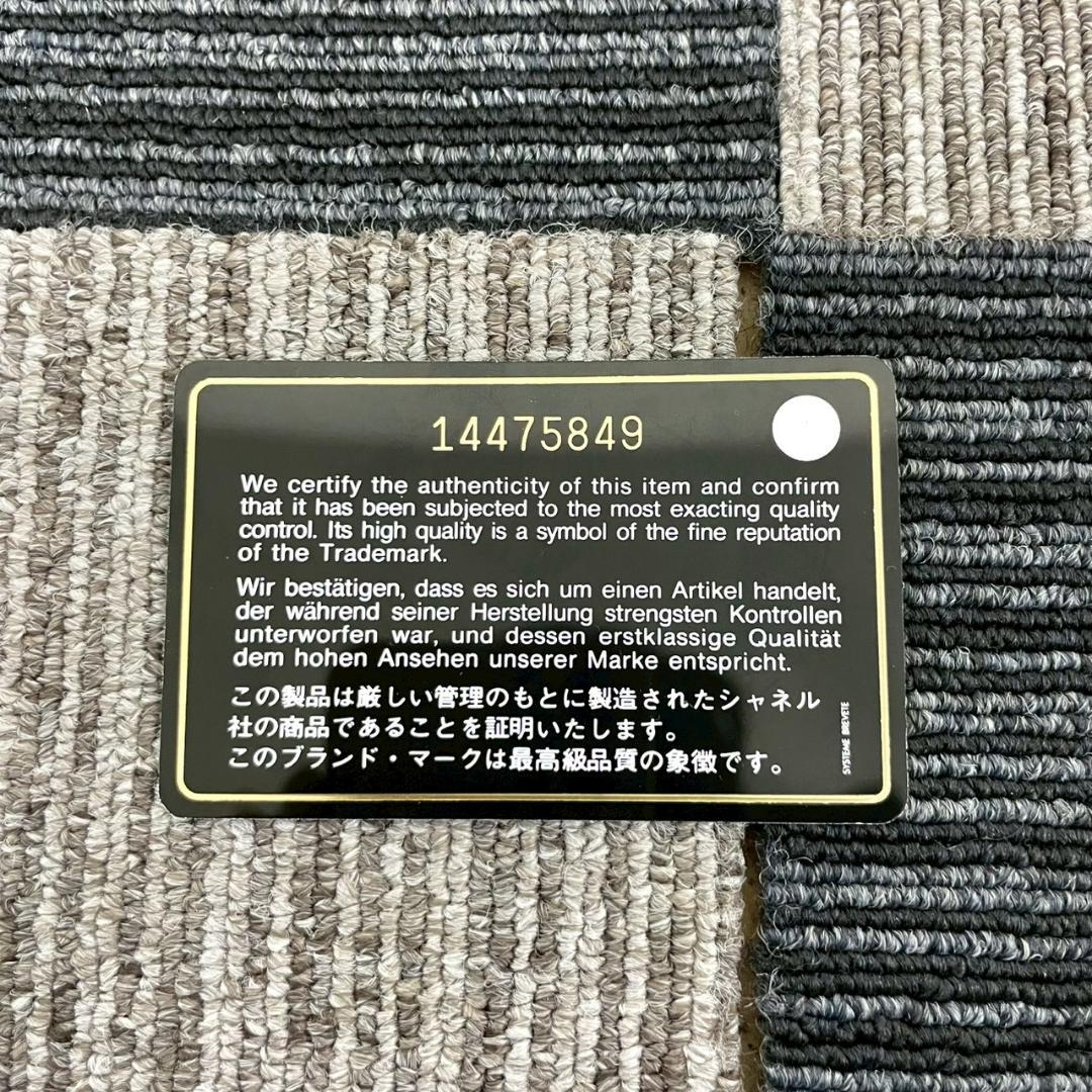 美品　CHANEL　シャネル　ラムスキン　iPadケース　アイコン　ブラック