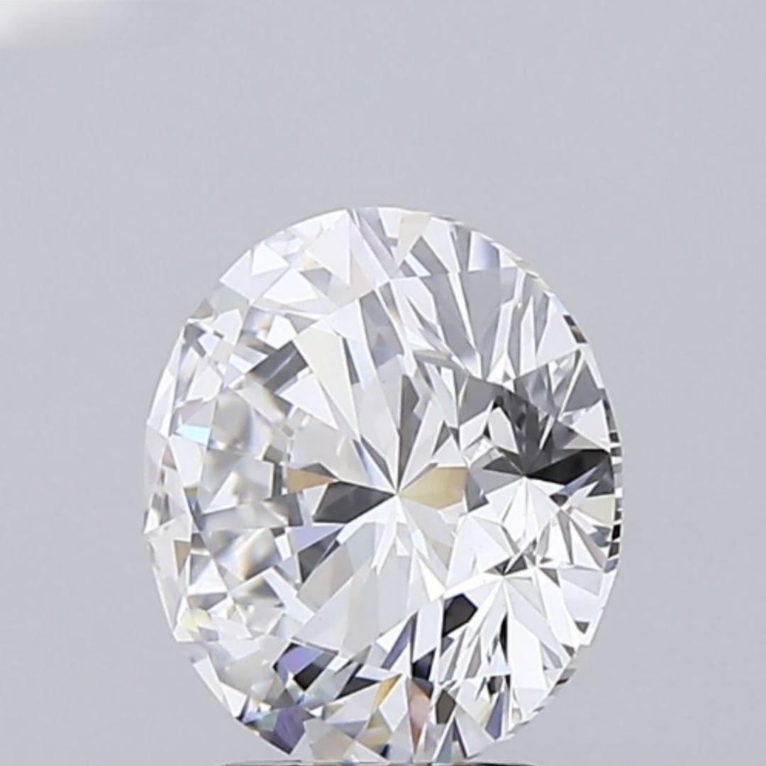 2.00ct F-VS1ラウンドカットラボグロウンダイヤモンド片耳用ネジ式ピアス