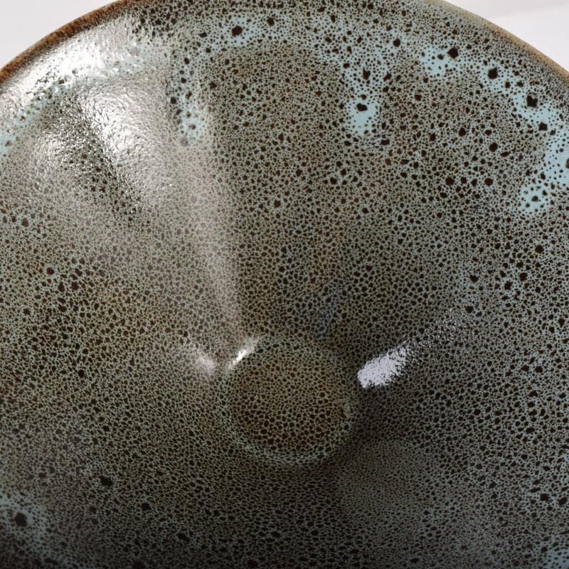 中国　磁州窯製　窯変　油滴天目茶碗　平茶碗　2点　C　7533