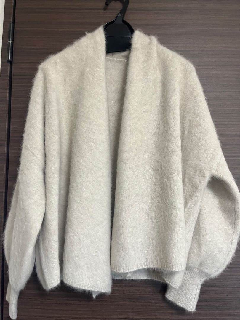 NOBLE 2025 FOX/Caファーニットカーディガン　ベージュ