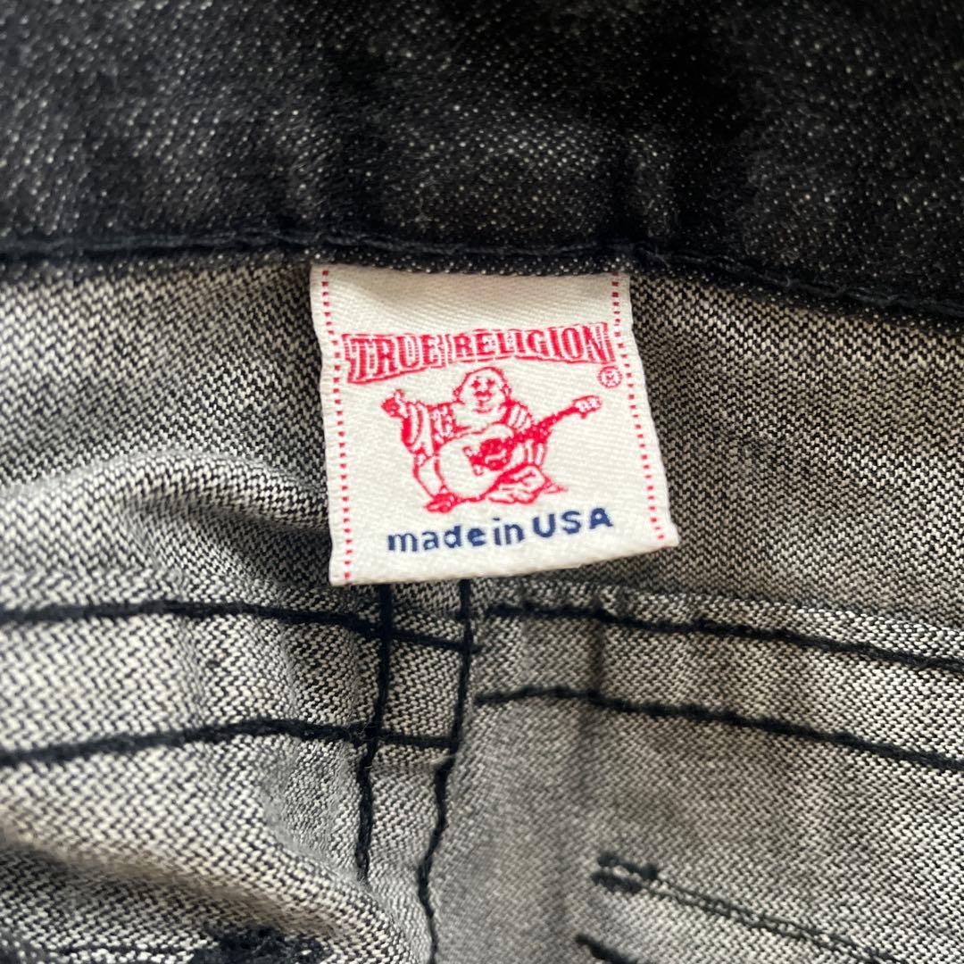 トゥルーレリジョン RICKYブラックデニム 33 USA製 メンズ