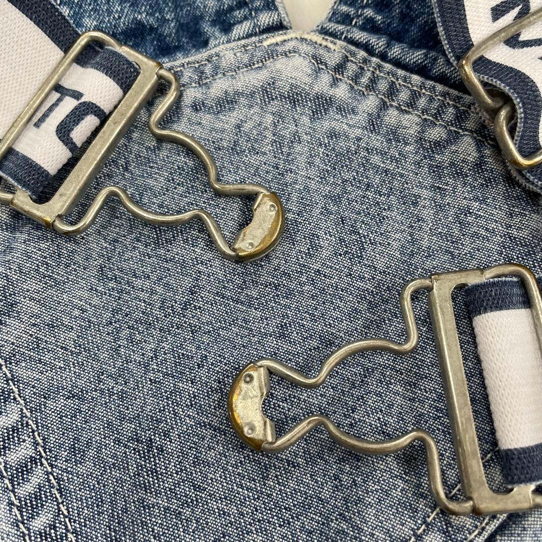 トミーヒルフィガー　オーバーオール　L 大きいサイズ　希少　90s ロゴ　デニム