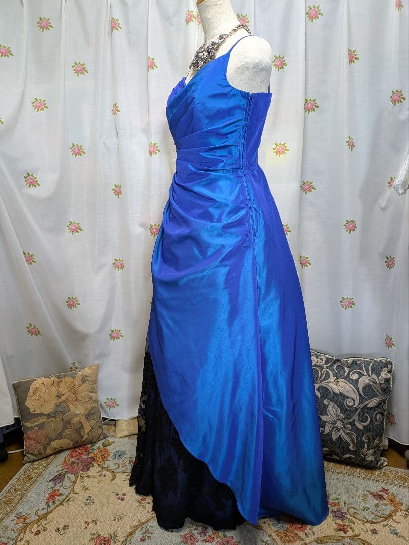 Preferences　Partys✨ブルー＆黒　レース✨ロングドレス