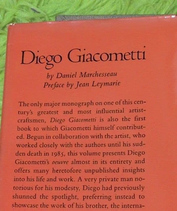 Diego Giacometti 作品集　ハードカバー　ディエゴジャコメッティ