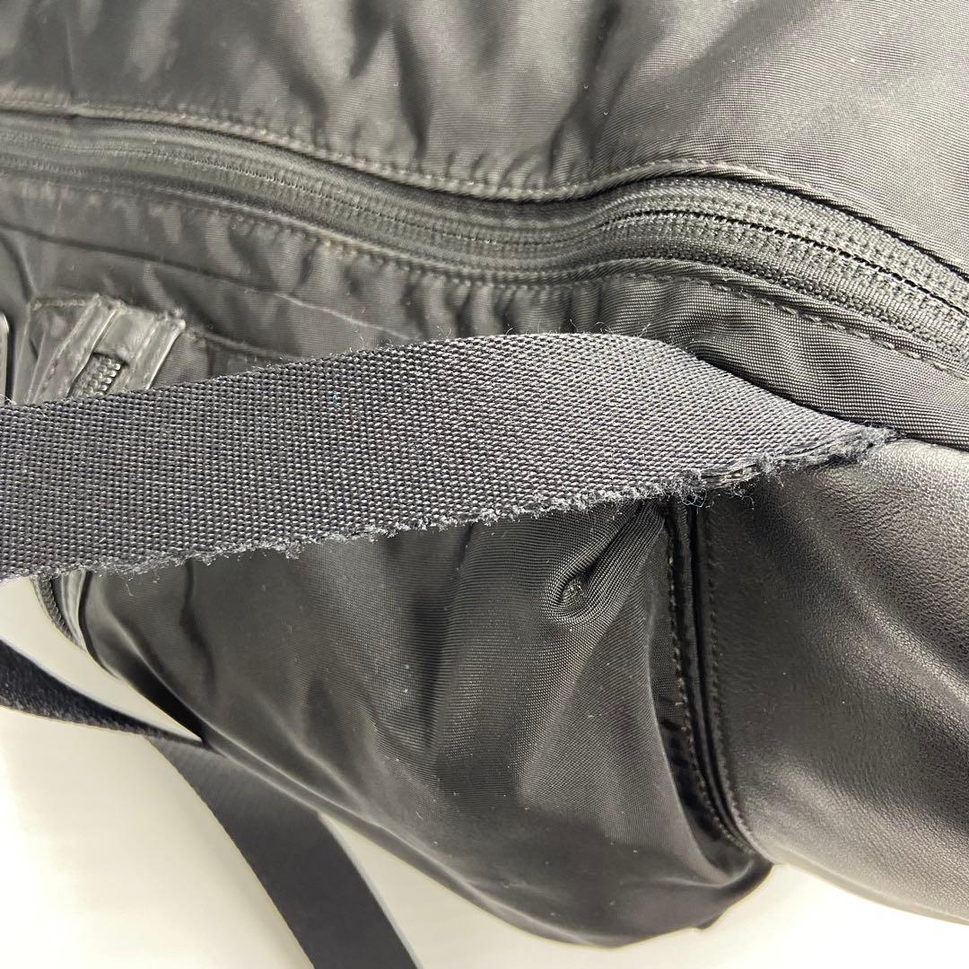 COACH コーチ バックパック ナイロン レザー ブラック F71884