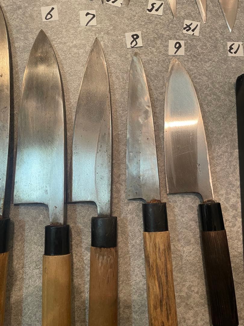 包丁　魚屋引退20本セット売り　 希望価格コメントで下さい正本　杉本　實光　牛刀