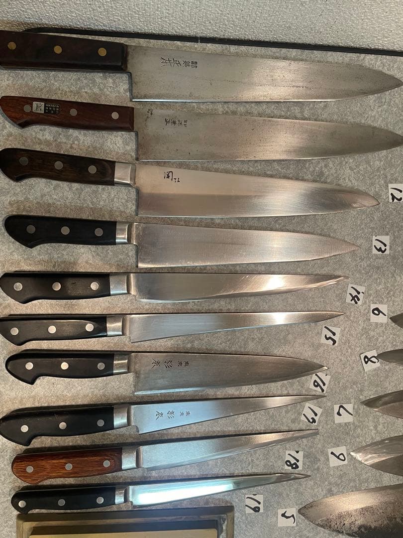 包丁　魚屋引退20本セット売り　 希望価格コメントで下さい正本　杉本　實光　牛刀