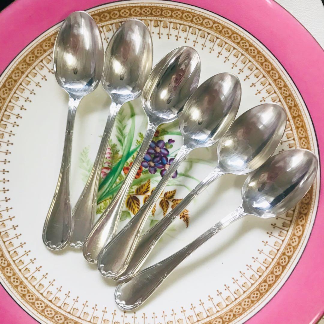 クリストフ　純銀P リュバン　コーヒースプーン　６本セット