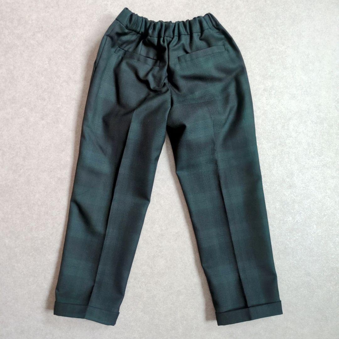 美品 グリーンレーベルリラクシング 120 スーツ チェック キッズフォーマル