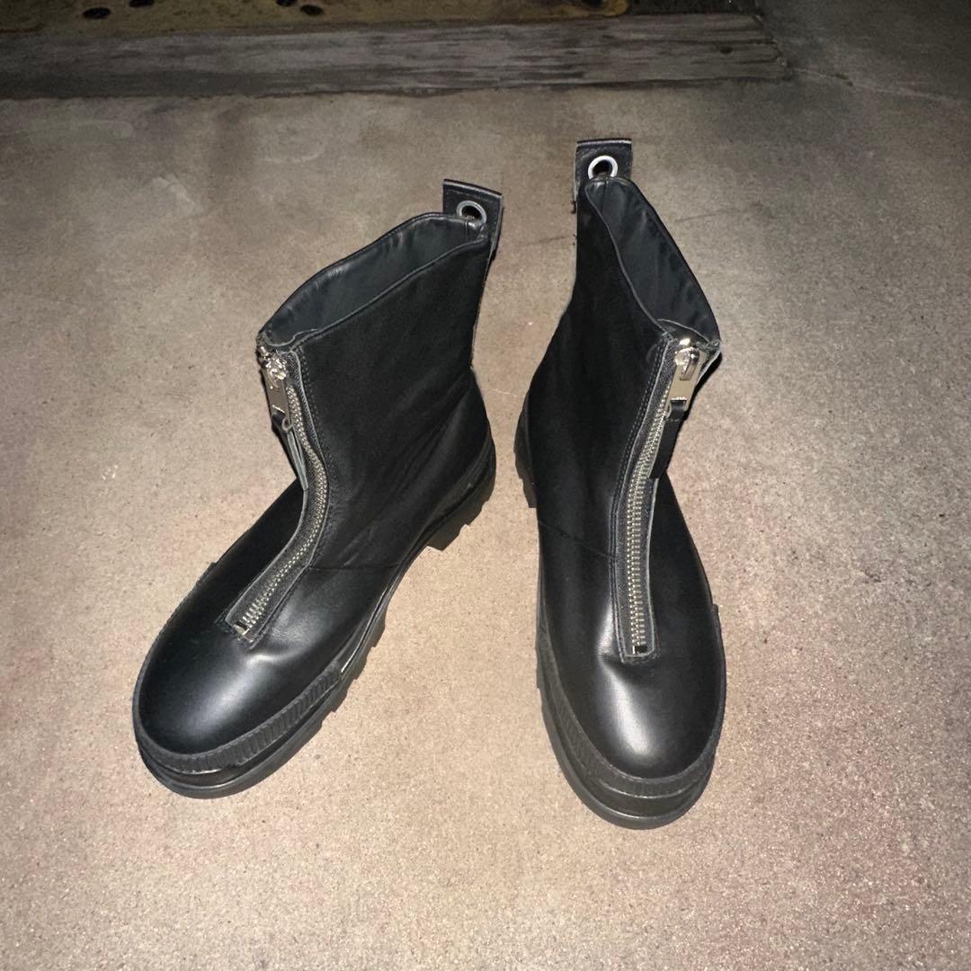 DIESEL 厚底　フロントジップブーツ