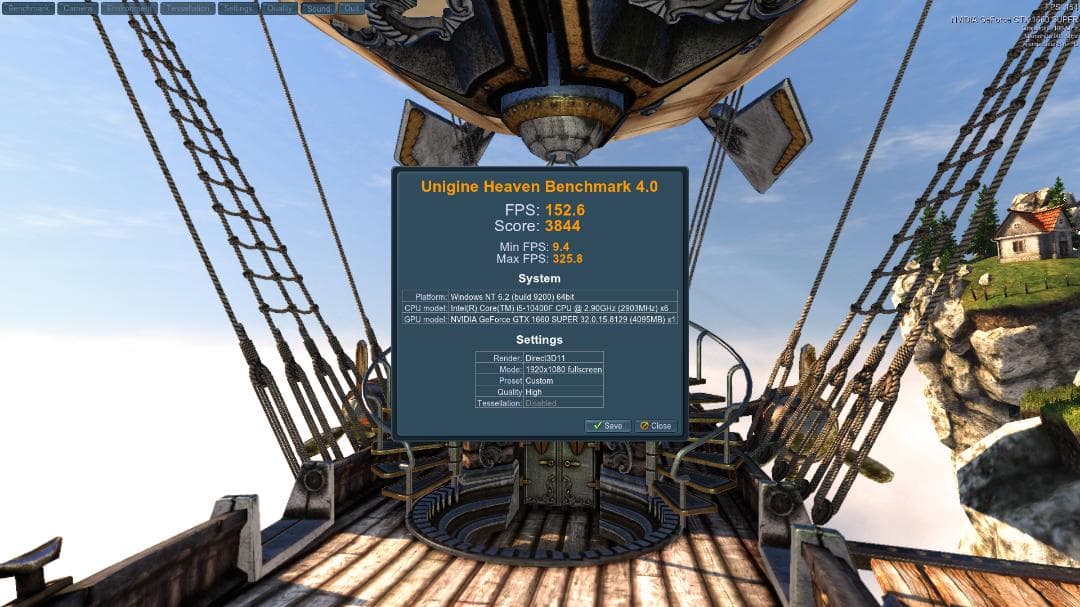 ゲーミングPC Core i5-10400F/GTX1660SUPER/16GB