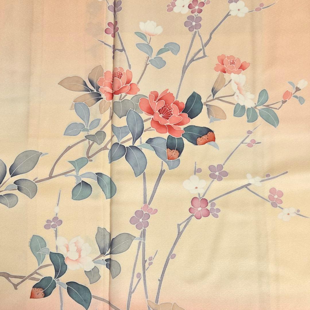 【予約済】着物と帯京月花 m3776 ■割と綺麗な正絹訪問着4点■加賀/友禅