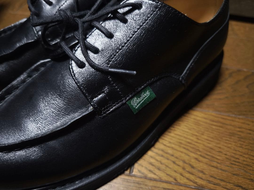 PARABOOT シャンボード　UK4ハーフ　ブラック　純正シューツリー・箱付き