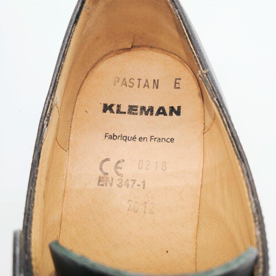 KLEMAN PASTAN ブラック プレーントゥ 41　020