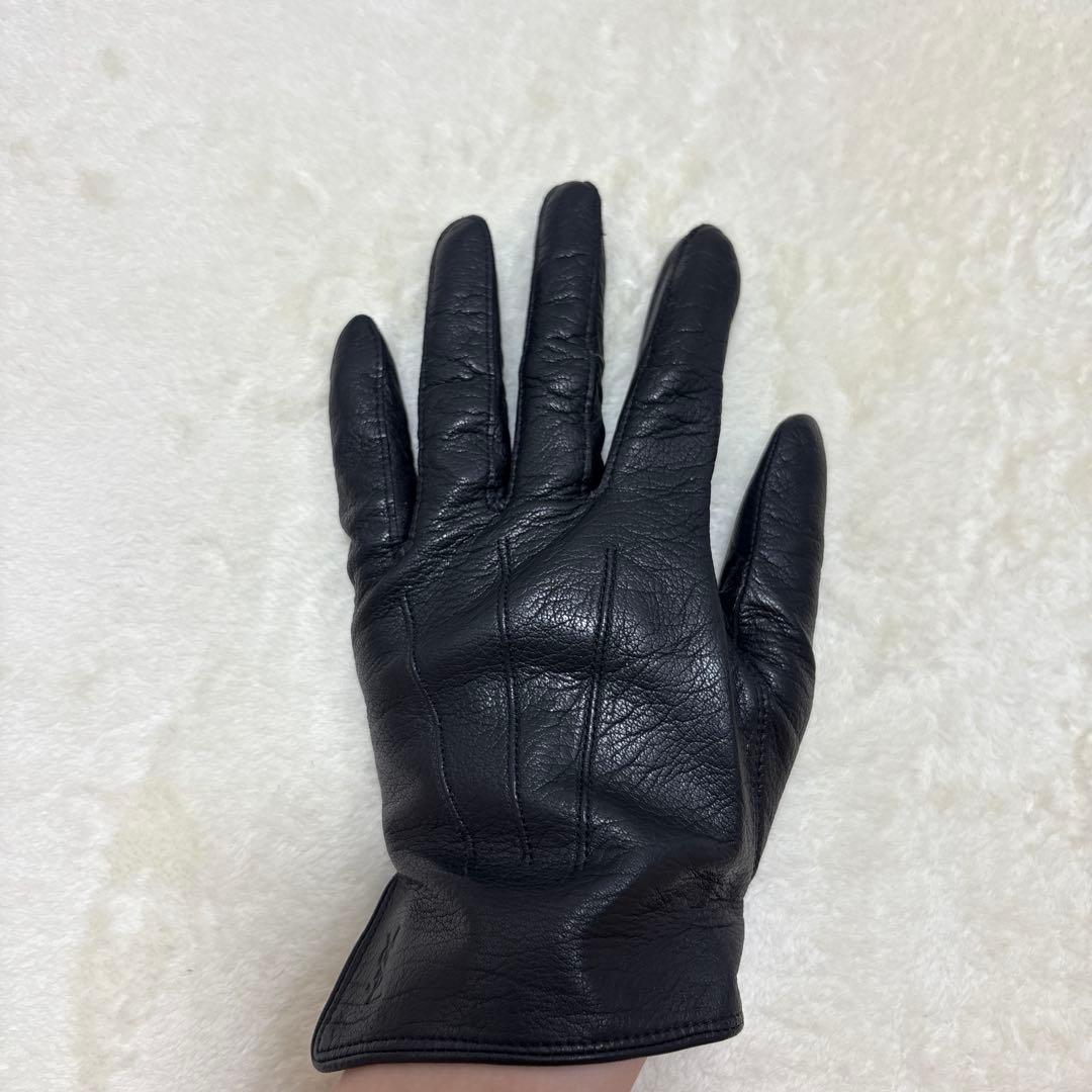 イヴサンローラン Yves Saint Laurent レザー グローブ 本革
