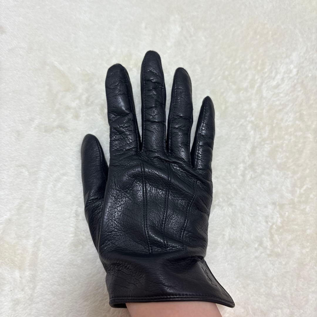 イヴサンローラン Yves Saint Laurent レザー グローブ 本革