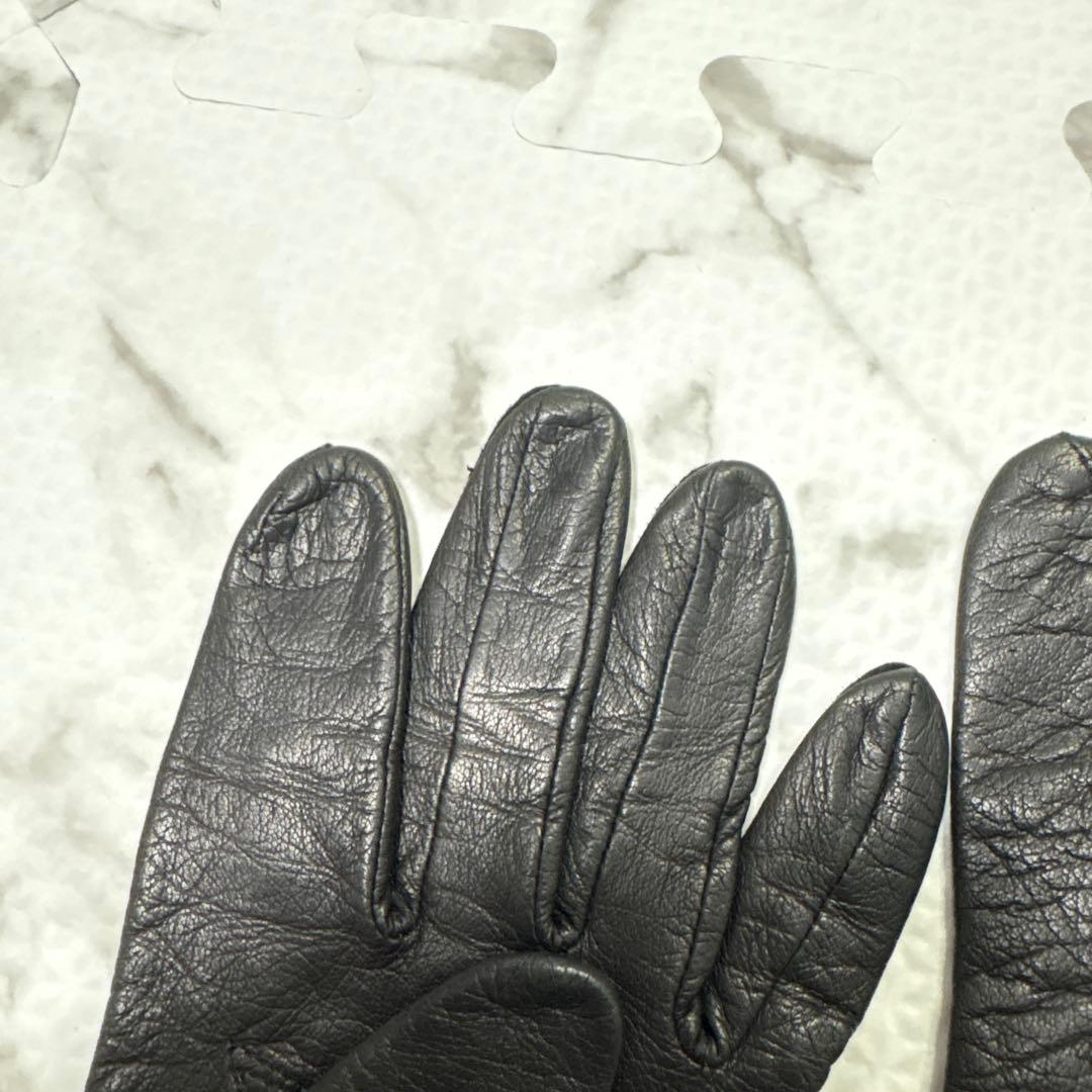 イヴサンローラン Yves Saint Laurent レザー グローブ 本革