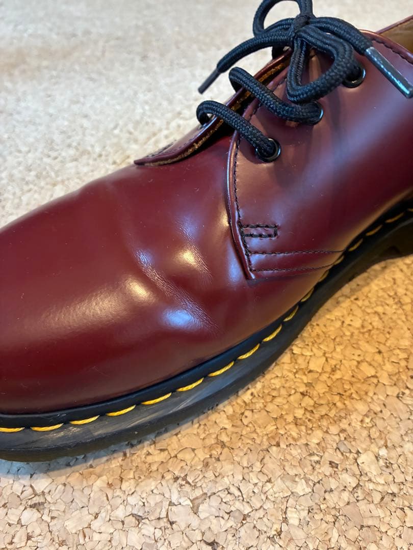 Dr. Martens バーガンディ レースアップシューズ