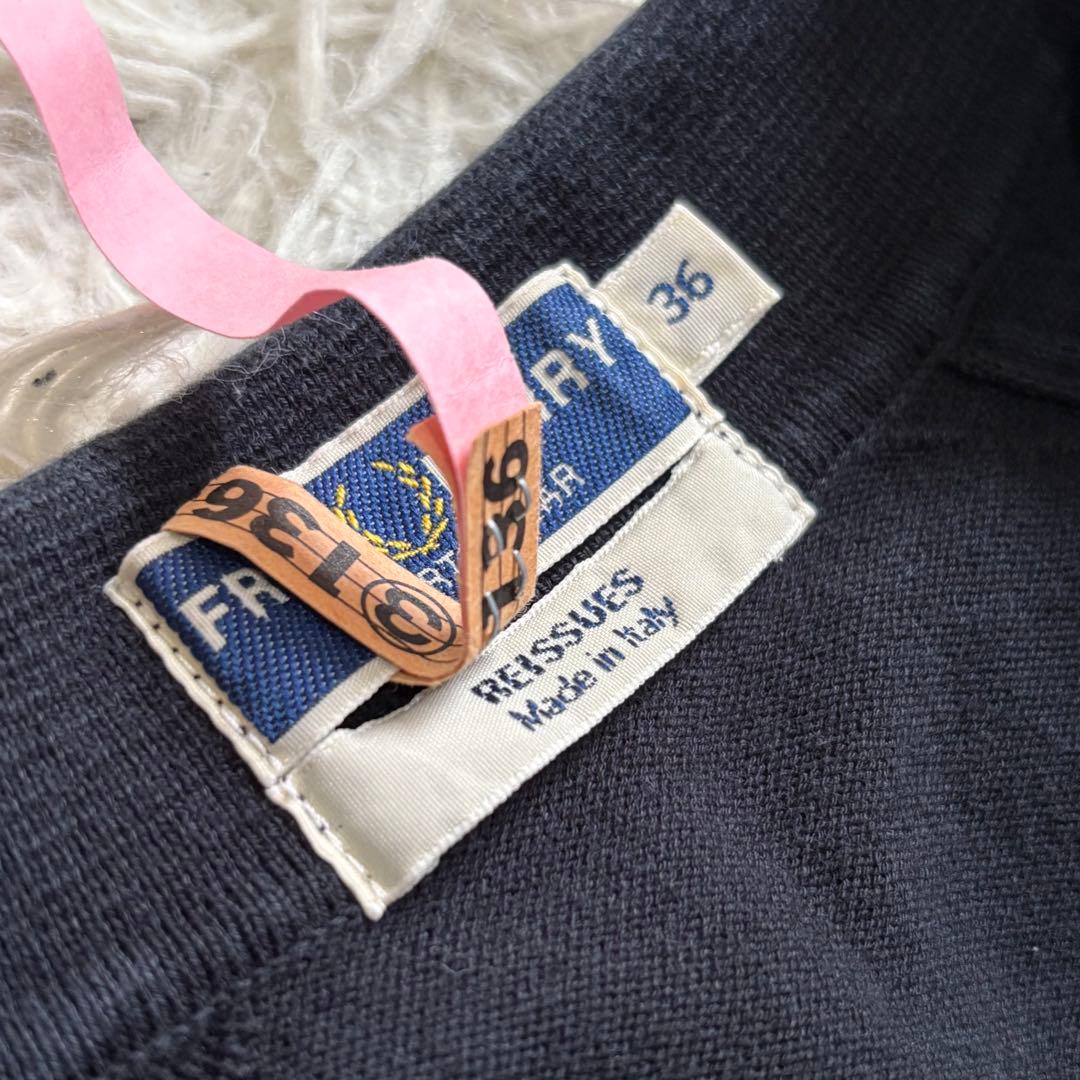 フレッドペリー イタリア製 ニットポロ サマーニット　クリーニング済み