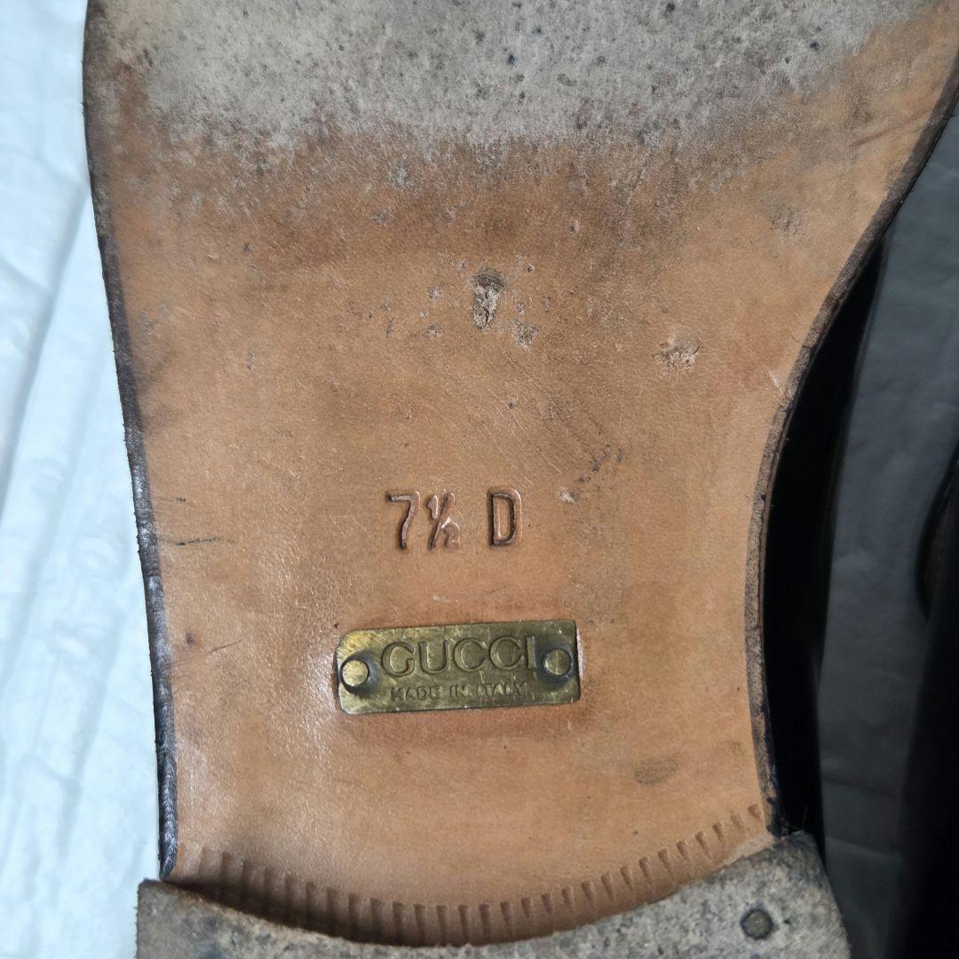 GUCCI ホースビットローファー ヨルダーン 7.5D(26cm) ブラック