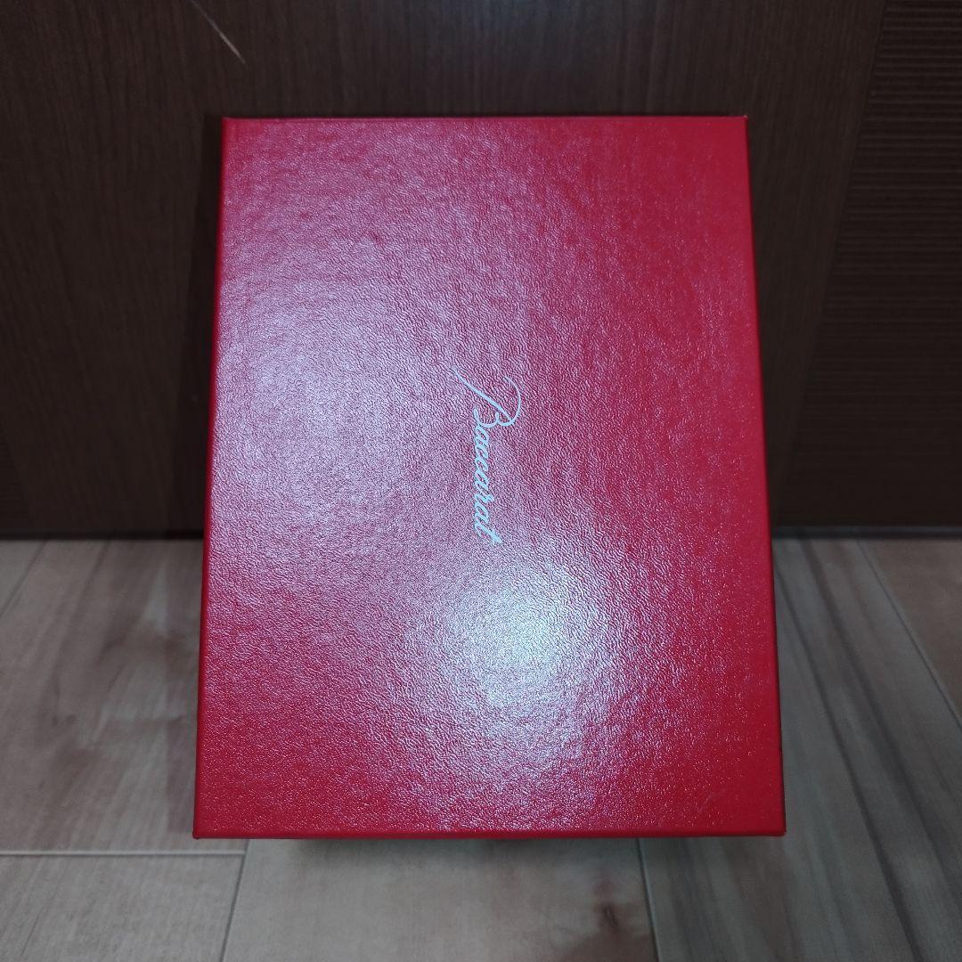 【美品】花瓶　Baccarat アイ ベース レッド S