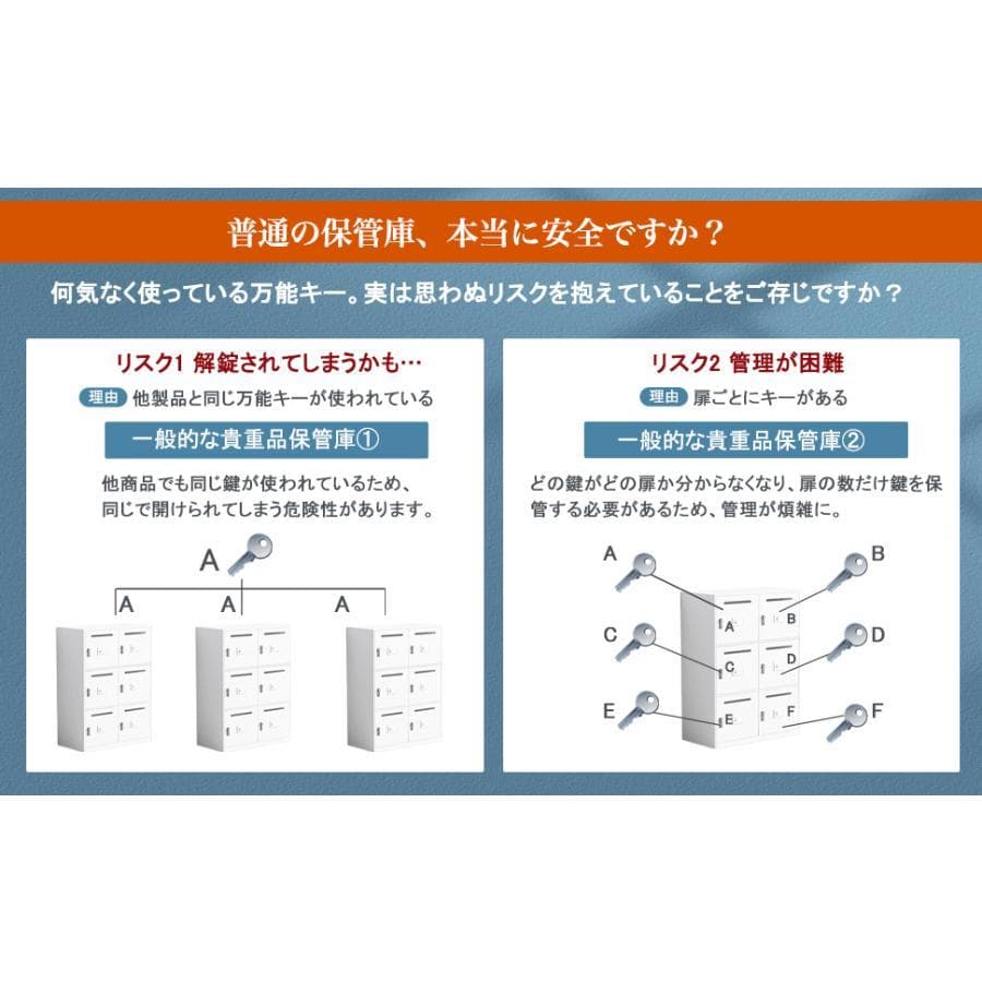 貴重品ロッカー 小型 鍵付きダイヤル錠 8人用 ロッカー 金庫セキュリティキャビ