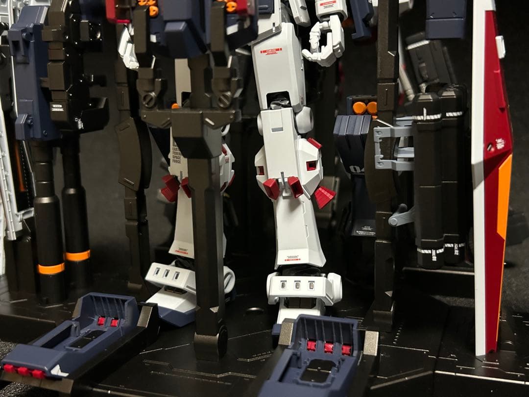 MGフルアーマーガンダムver.ka ヘビーウェポン、ハンガー　全塗装済完成品