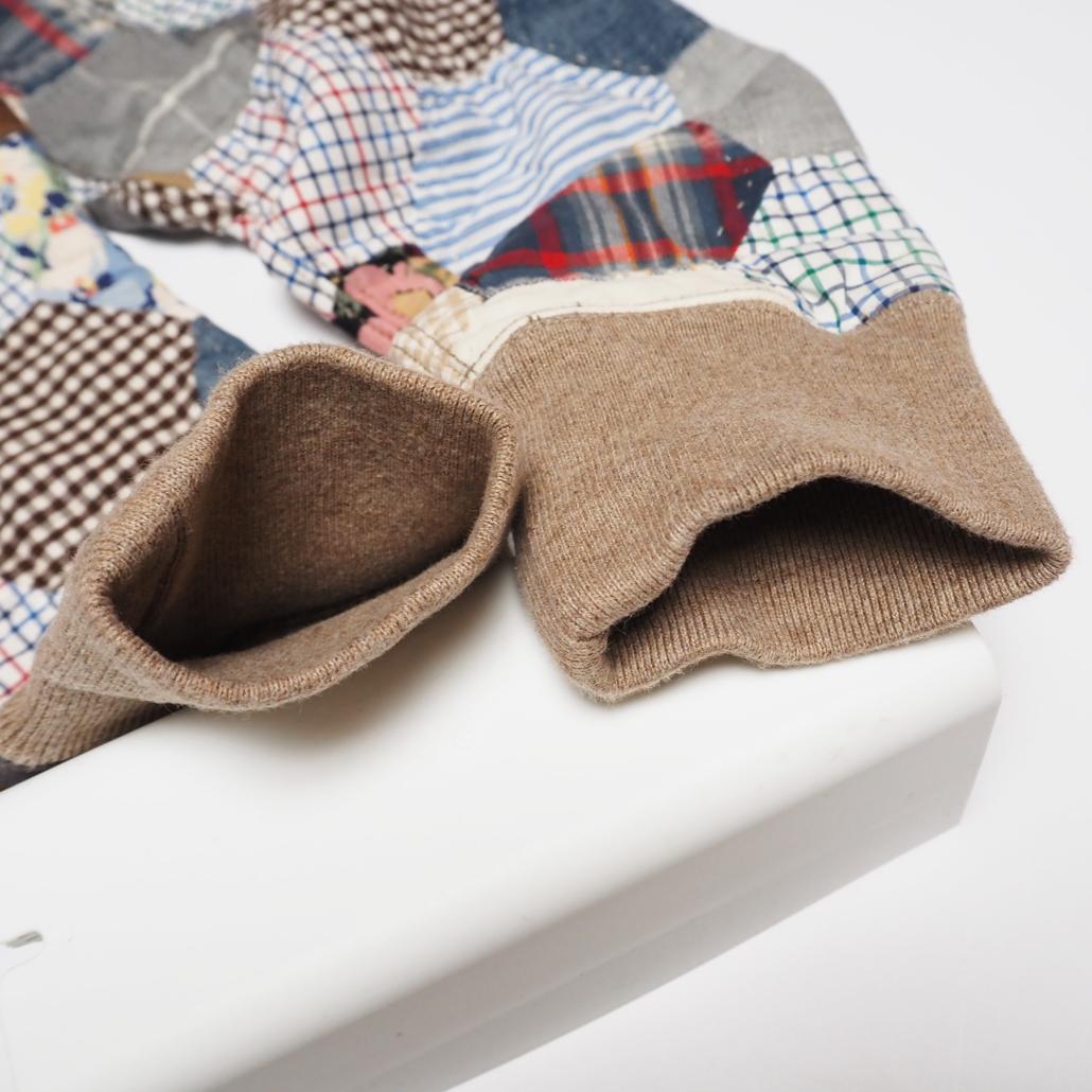 POLO RALPH LAUREN ポロベア パッチワーク キルティングスエット