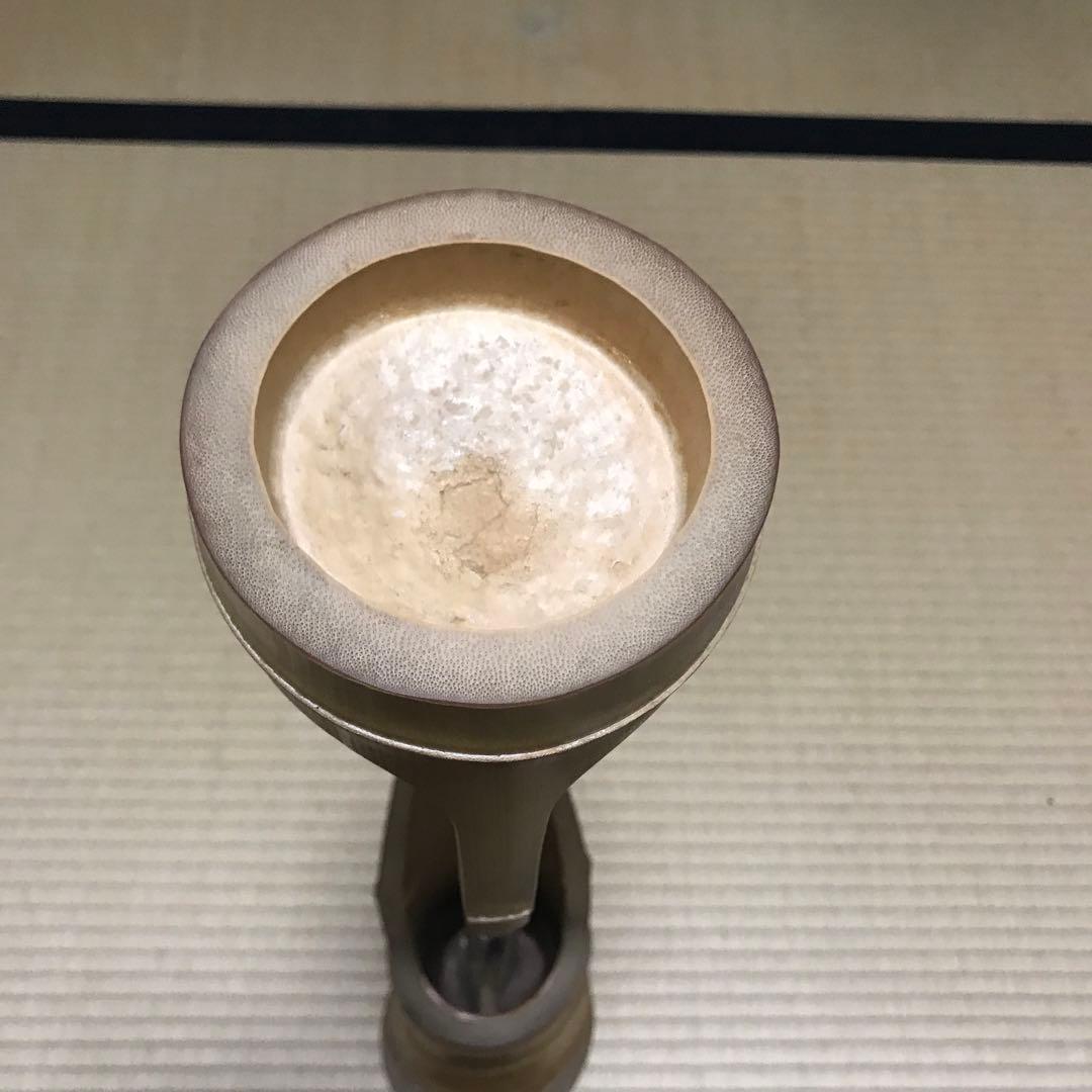 竹　花入れ　立鶴