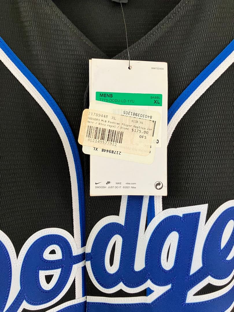 Nike Dodgers Ohtani 17 大谷翔平 ユニフォーム XL 黒