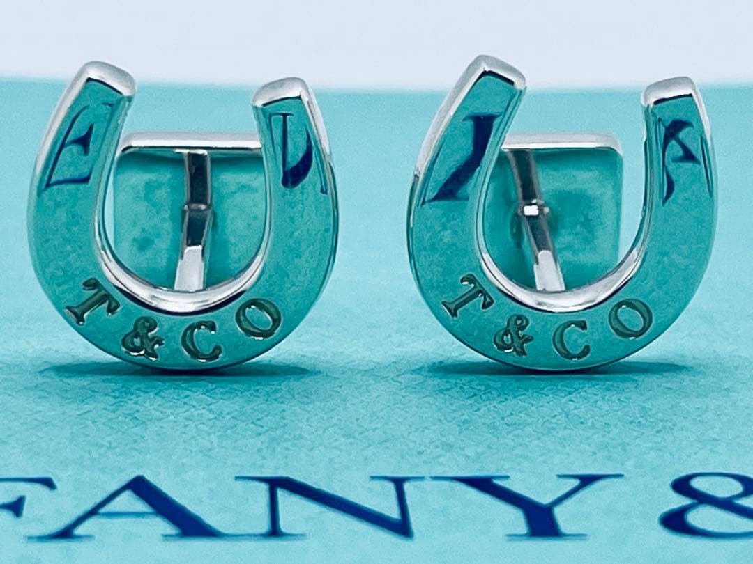 c753 ティファニー　希少　美品　ホースシュー　カフリンクス　925 蹄鉄　蹄