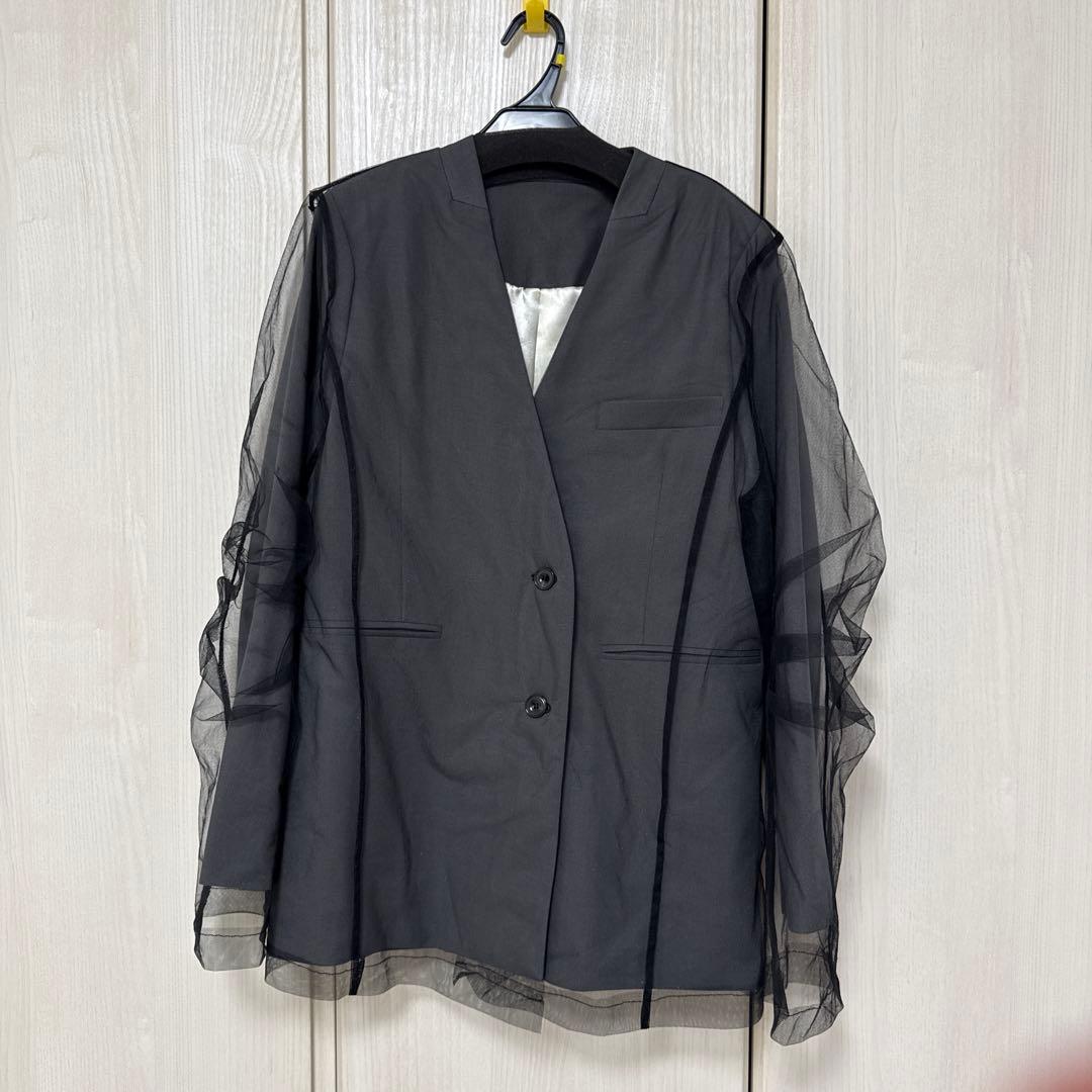 レイヤードチュールジャケット オケージョン　パーティ