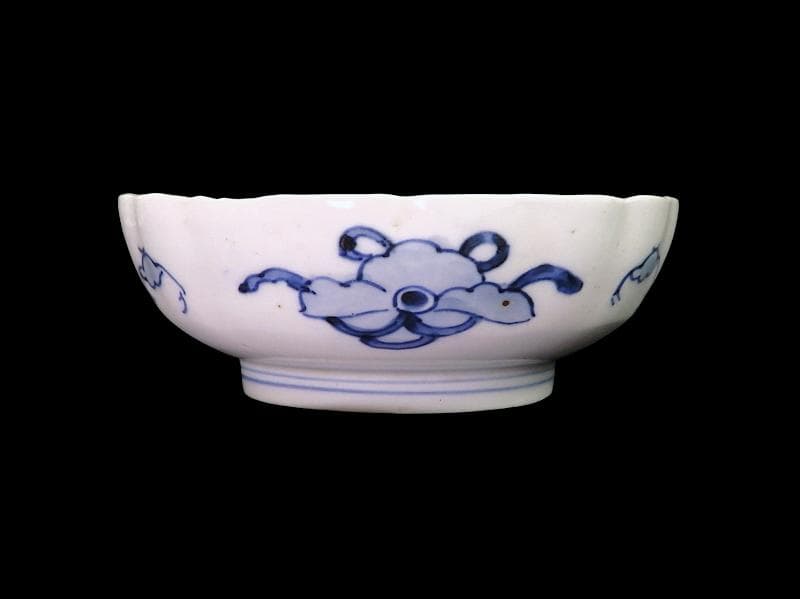 古伊万里　色絵　鳳凰に牡丹の図　膾皿　５客　C380AS-CZf