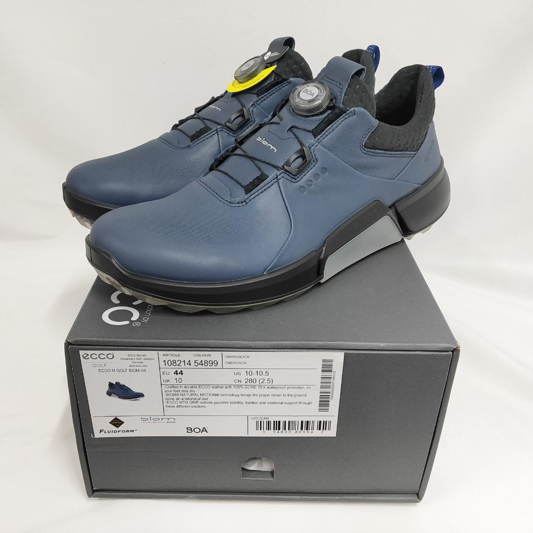 ○★新品未使用 エコー バイオムハイブリッド4 ゴルフシューズ ネイビー28cm