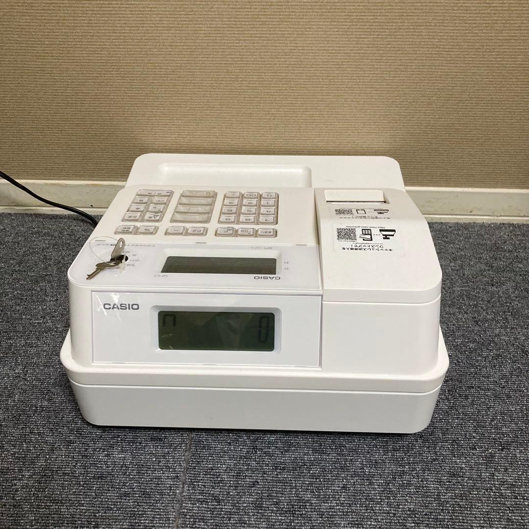 美品　CASIO レジ　SR-G3 ホワイト　スマホ連動　動作チェック済み