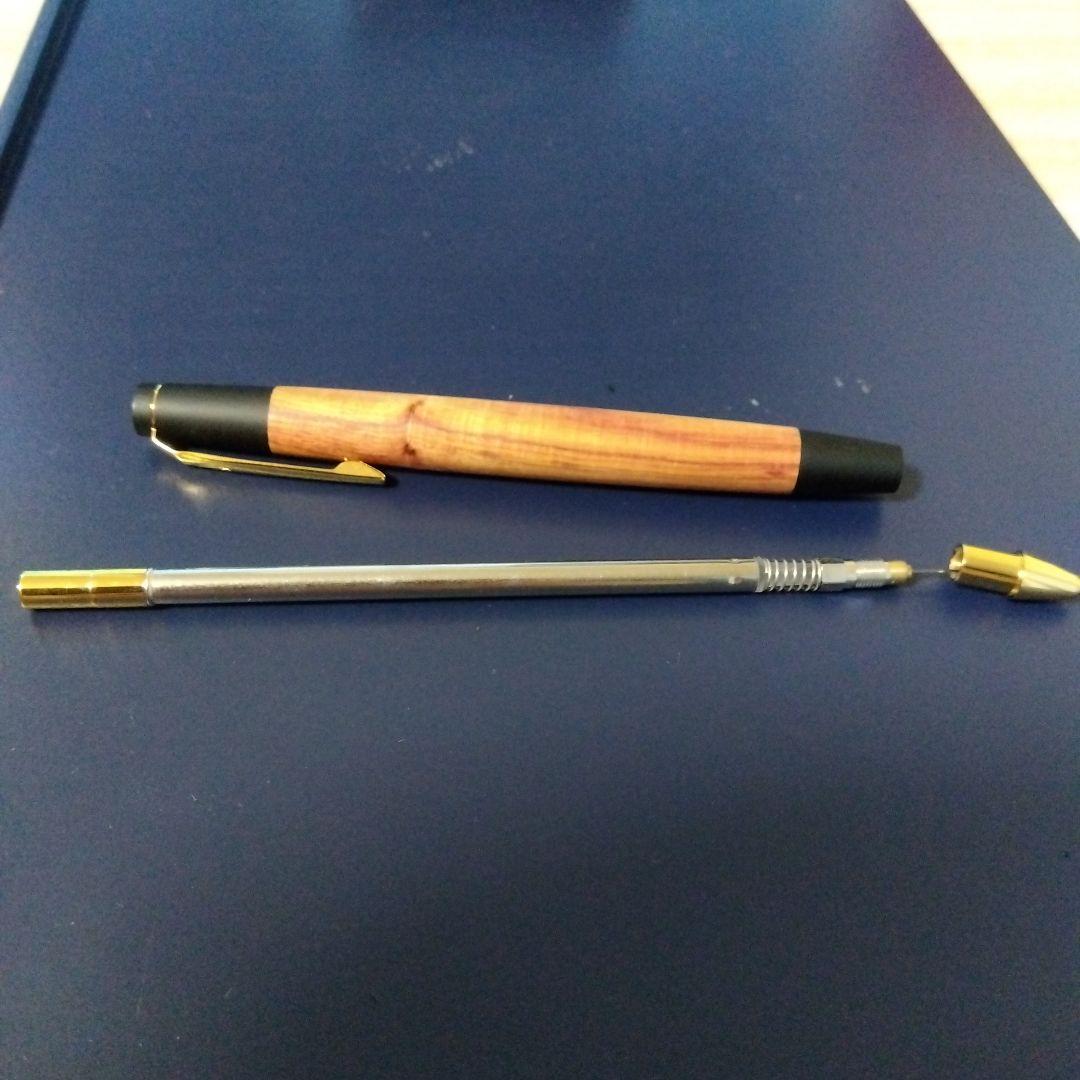 野原工芸シャーペンチューリップウッド新型箱無し固定式口金無し