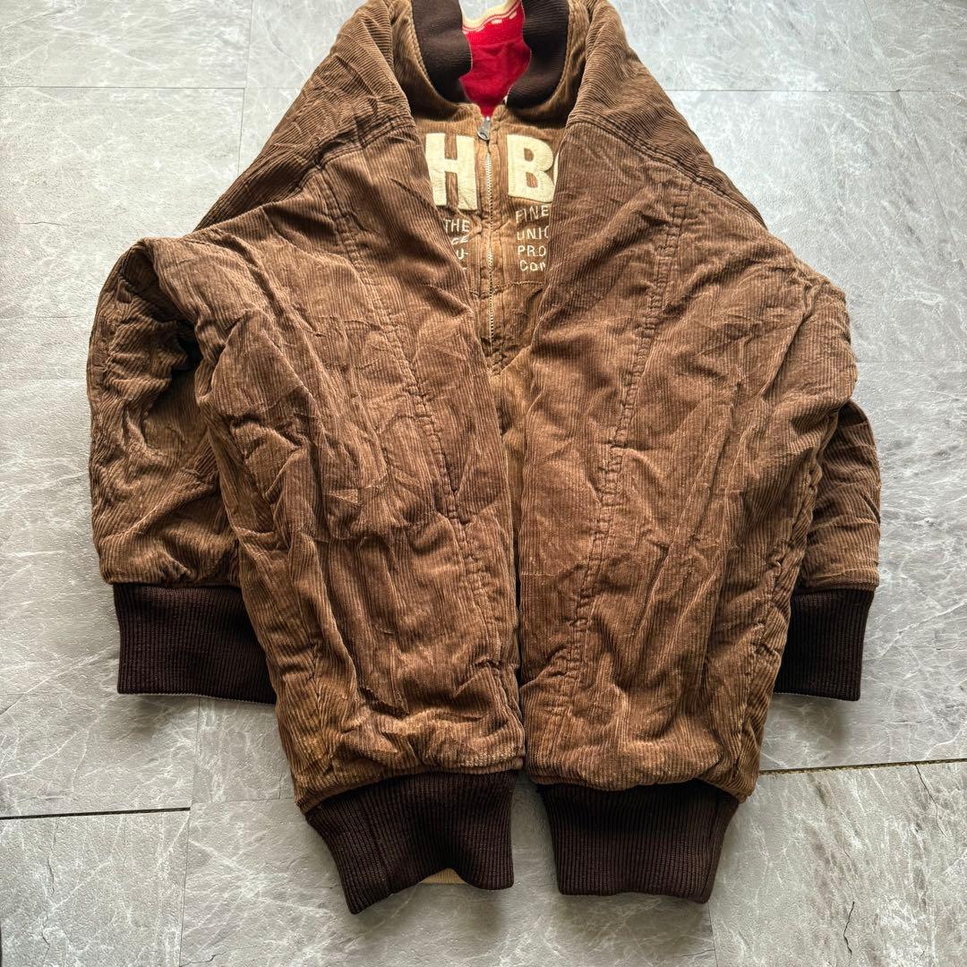 POSH BOY コーデュロイ　ウールスタジャン　リバーシブル　中綿入り