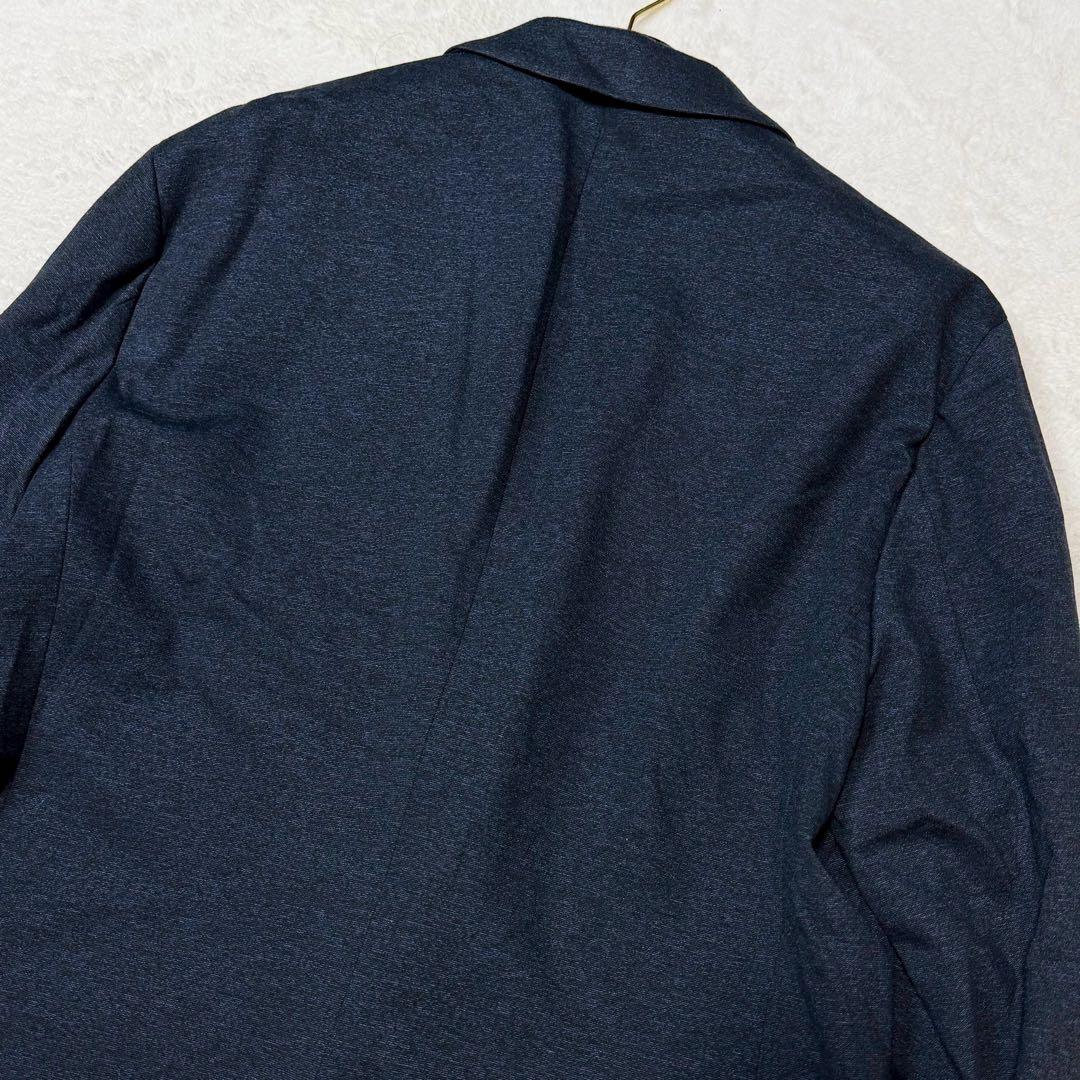 美品 XXL相当 theory スーツ セットアップ ネイビー ジャージ 紺
