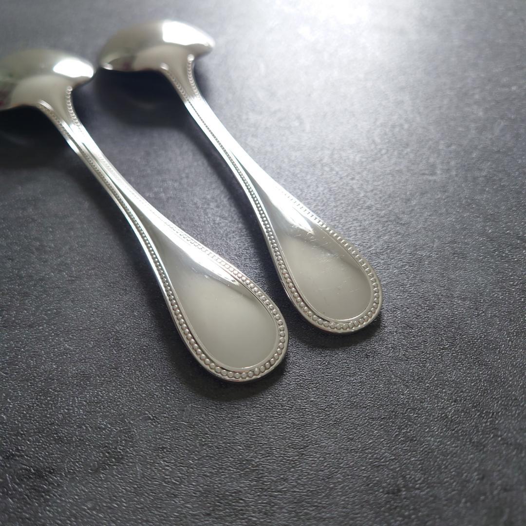希少 美品 クリストフル パール コンソメスプーン 2点