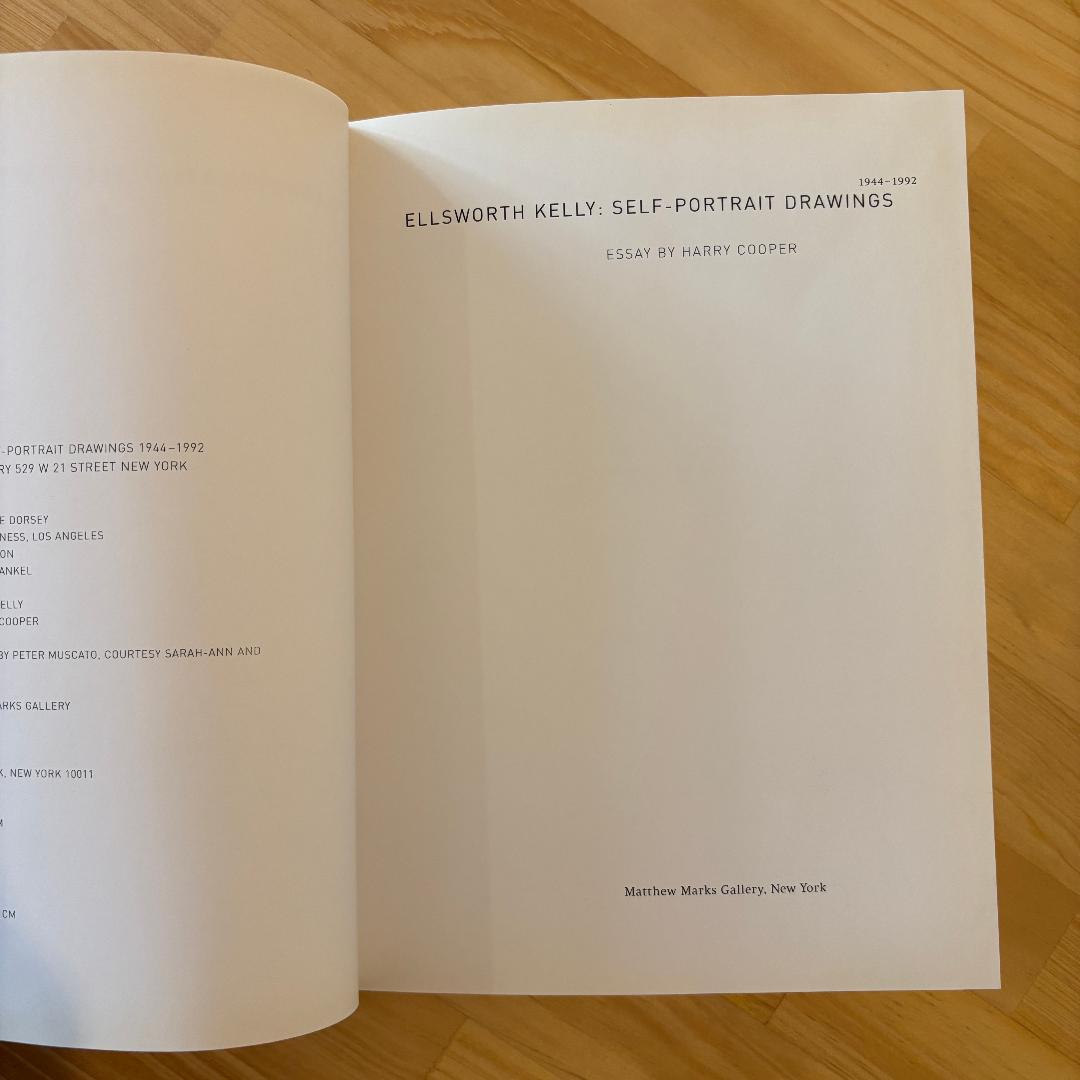 アート・デザイン・音楽 Ellsworth Kelly - Self Portrait Drawings