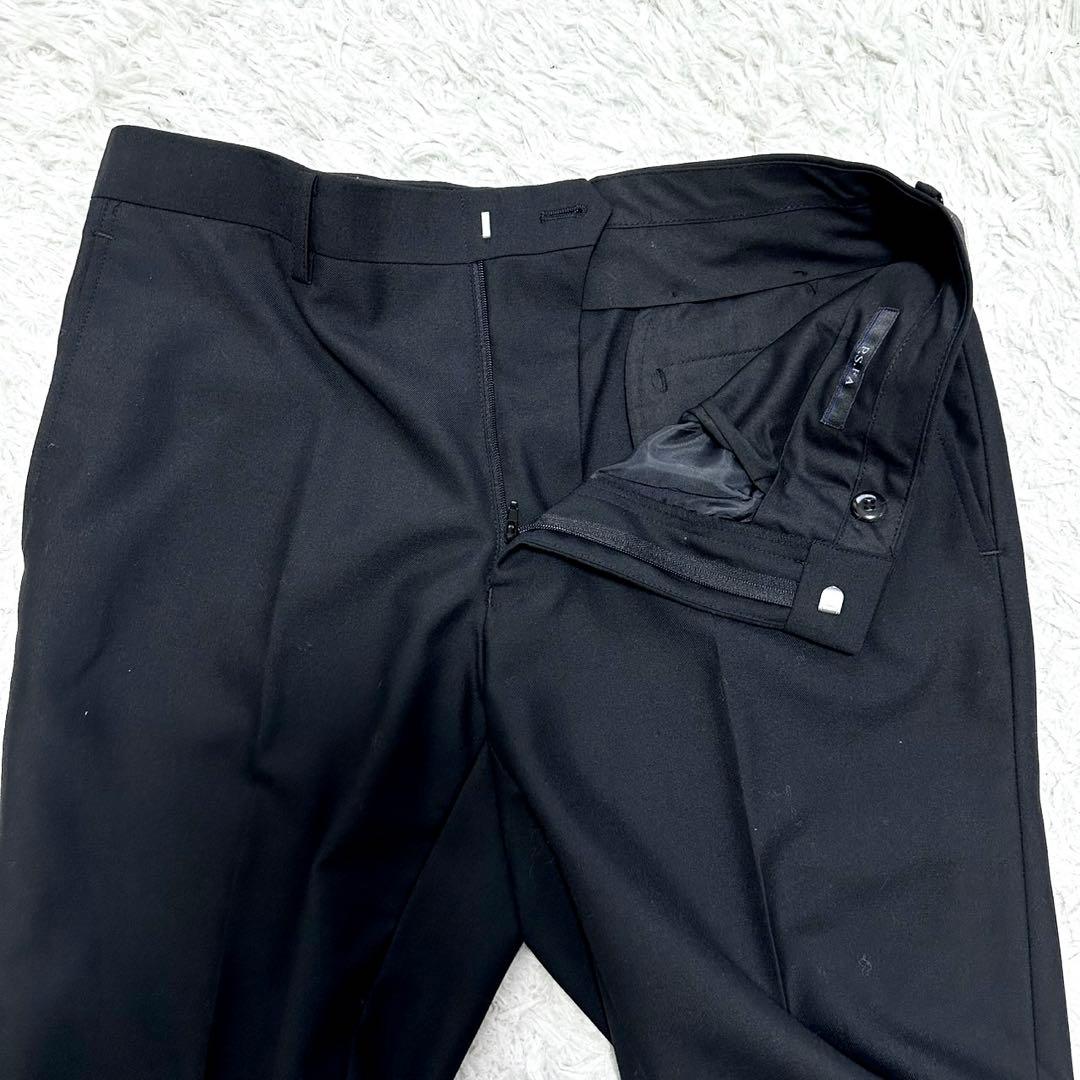 【美品】P.S.FA スーツ 3ピース ブラック 背抜き サイズ92Y6