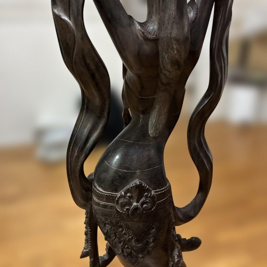 アジアンスタイル 木製彫刻 約113cm