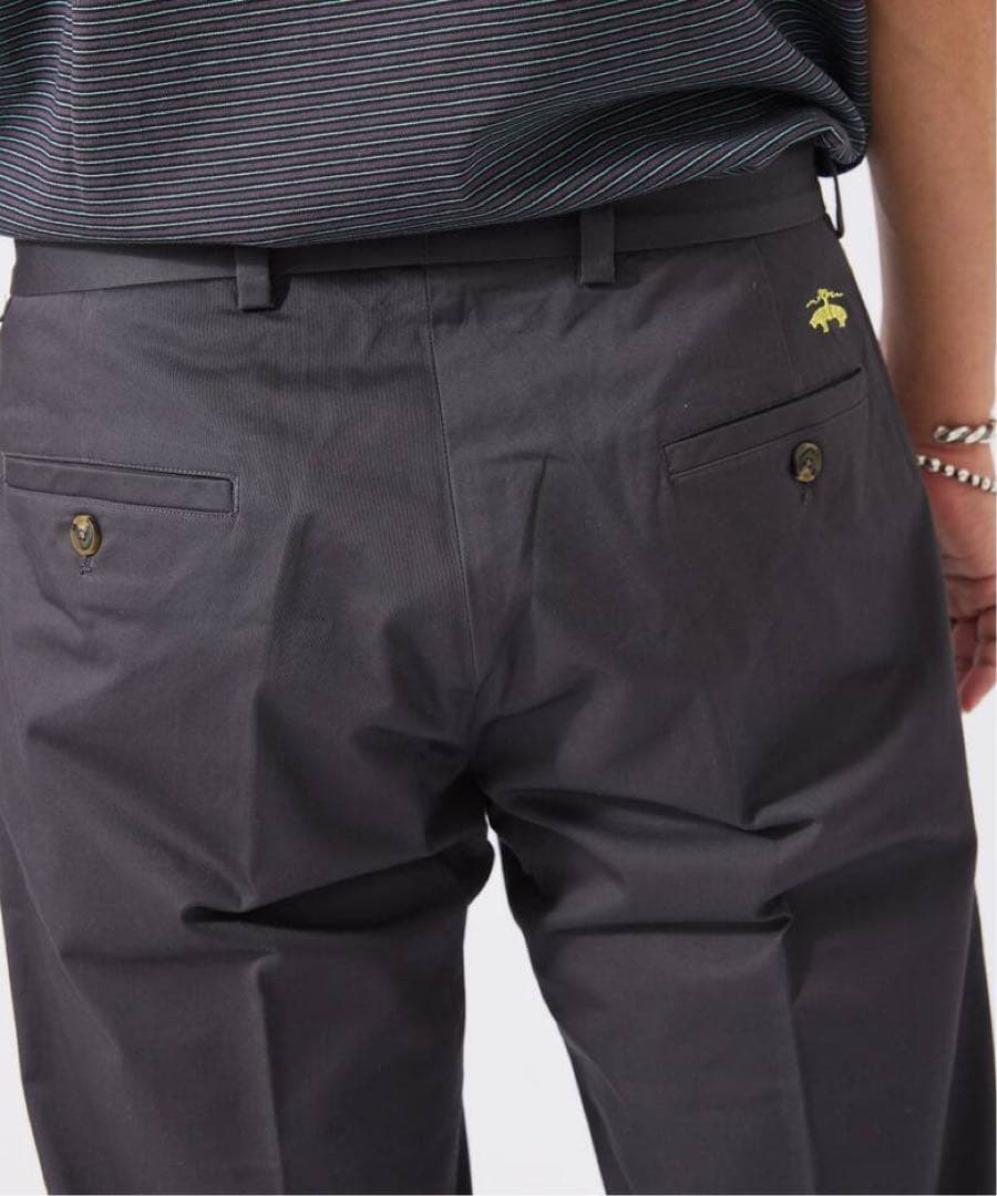 【新品】BROOKS BROTHERS 別注 プリーツ トラウザー グレー M