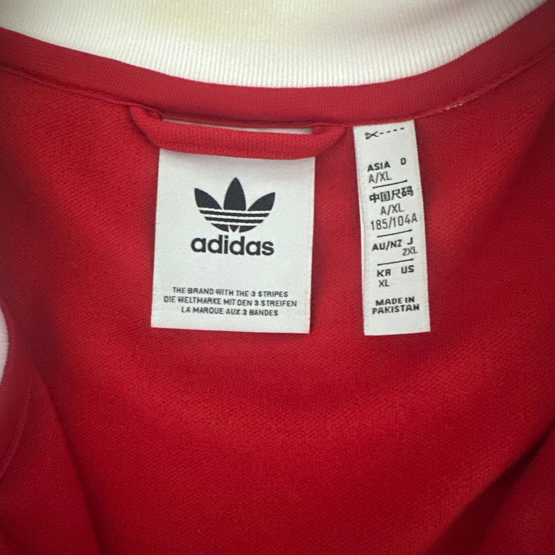 adidas ジャージ A/XL レッド/ホワイト